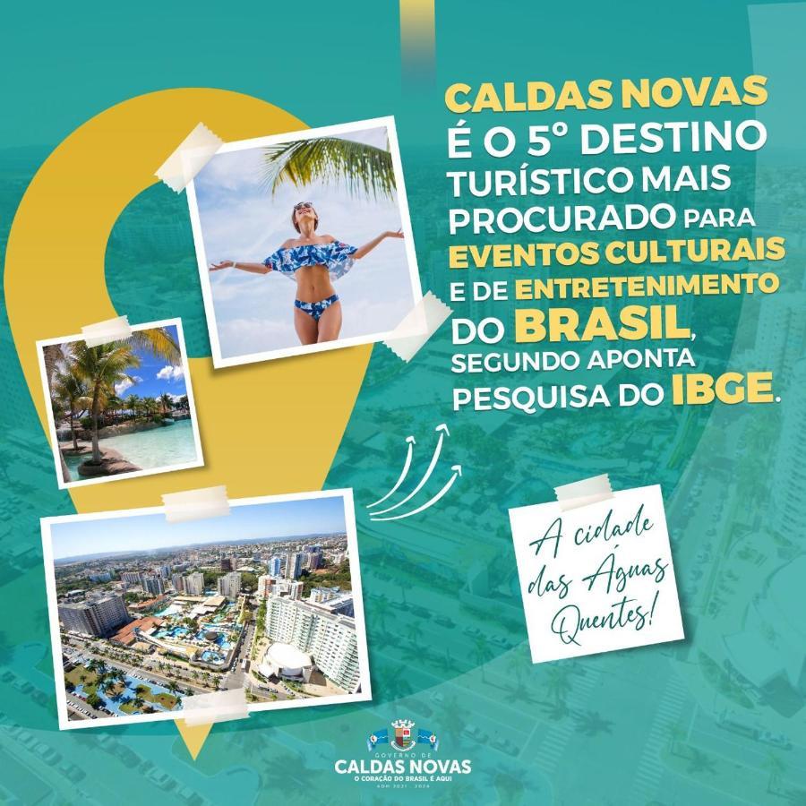 Lacqua Di Roma, Com Fogao Geladeira E Parque Aquatico 24H Caldas Novas Exteriér fotografie